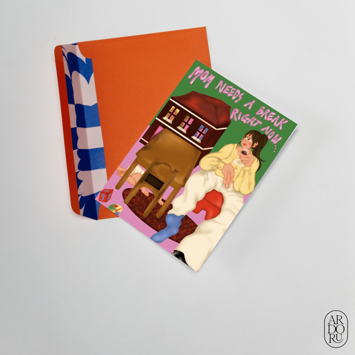 Mother's Day Keepsake Greeting Card - Mom w/ Espresso Martini