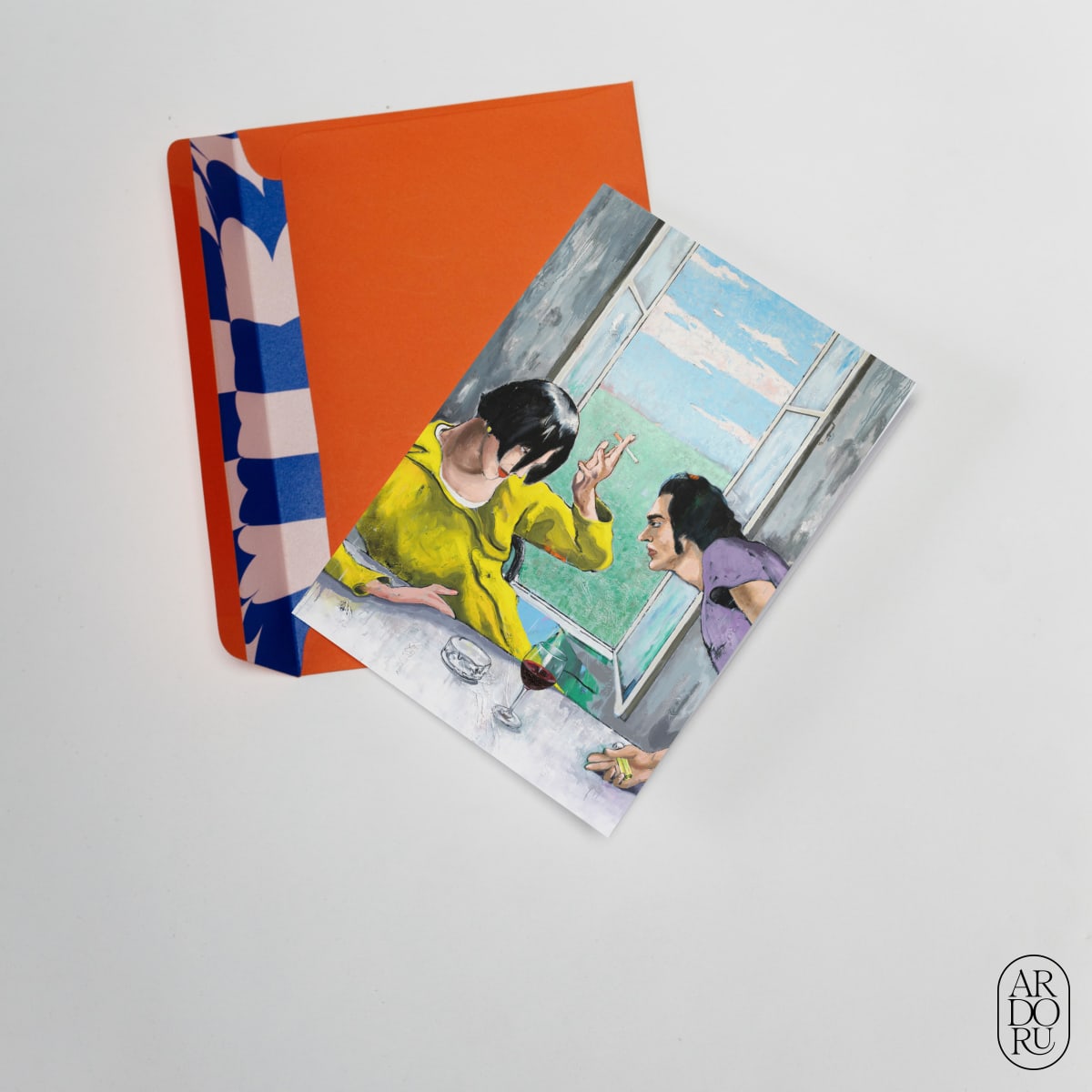 Love Keepsake Greeting Card - Couple at a Window