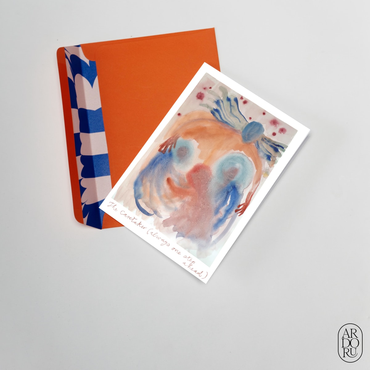 Get Well Keepsake Greeting Card - The Caretaker Abstract