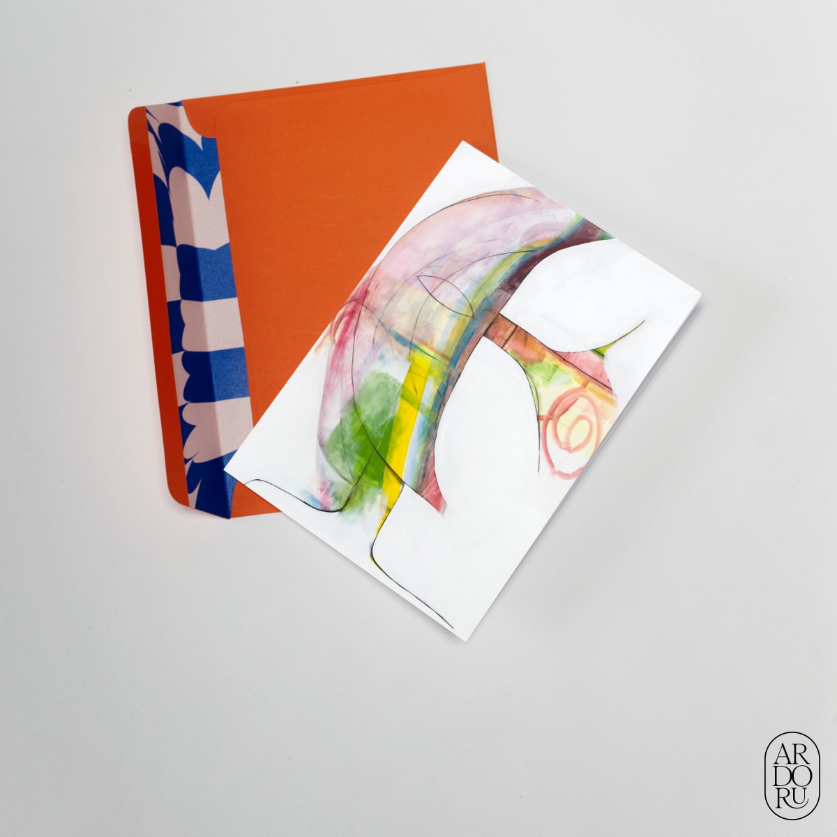 Thinking of You Keepsake Greeting Card - Abstract Face