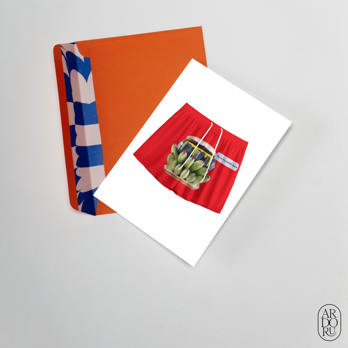 Love Keepsake Greeting Card - Funny Burger Secret Sauce