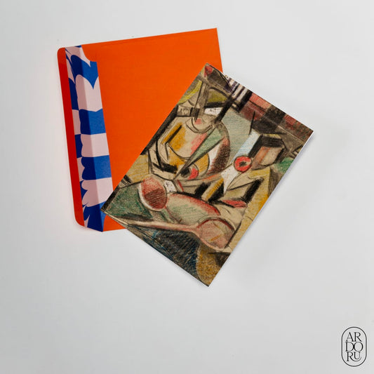 Abstract, Two Women with Tennis Racquets by Carl Newman