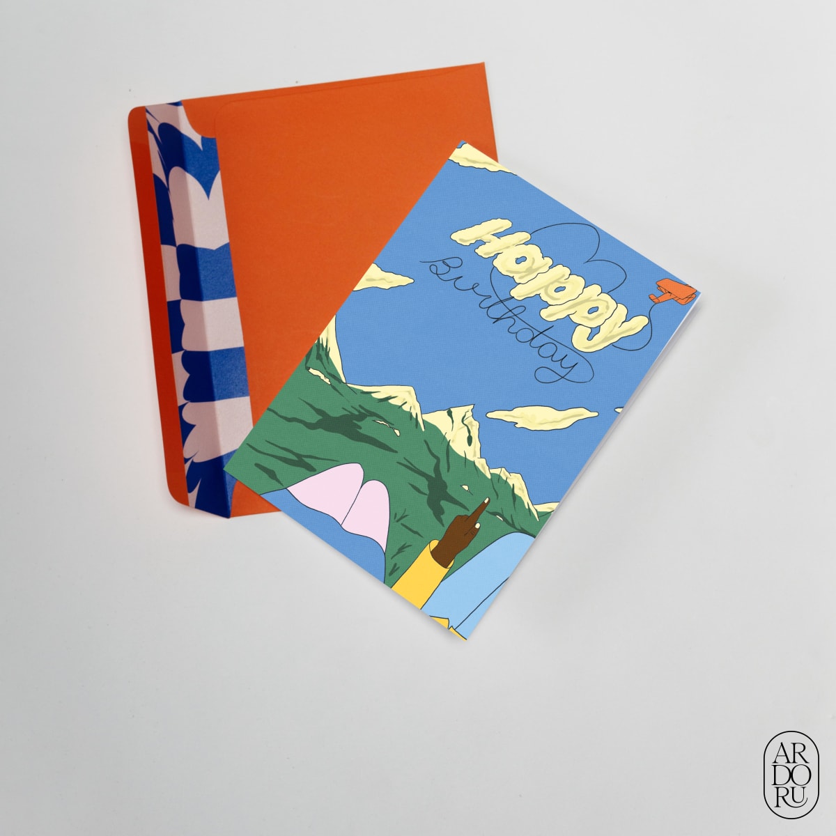 Birthday Keepsake Greeting Card - Mountain Landscape
