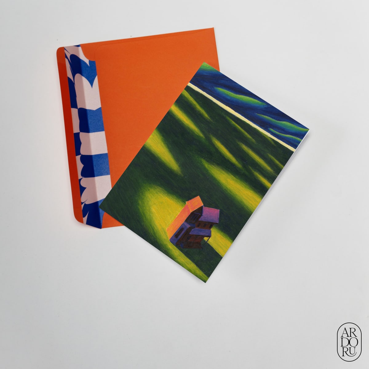 Thinking of You Keepsake Greeting Card - House in Field