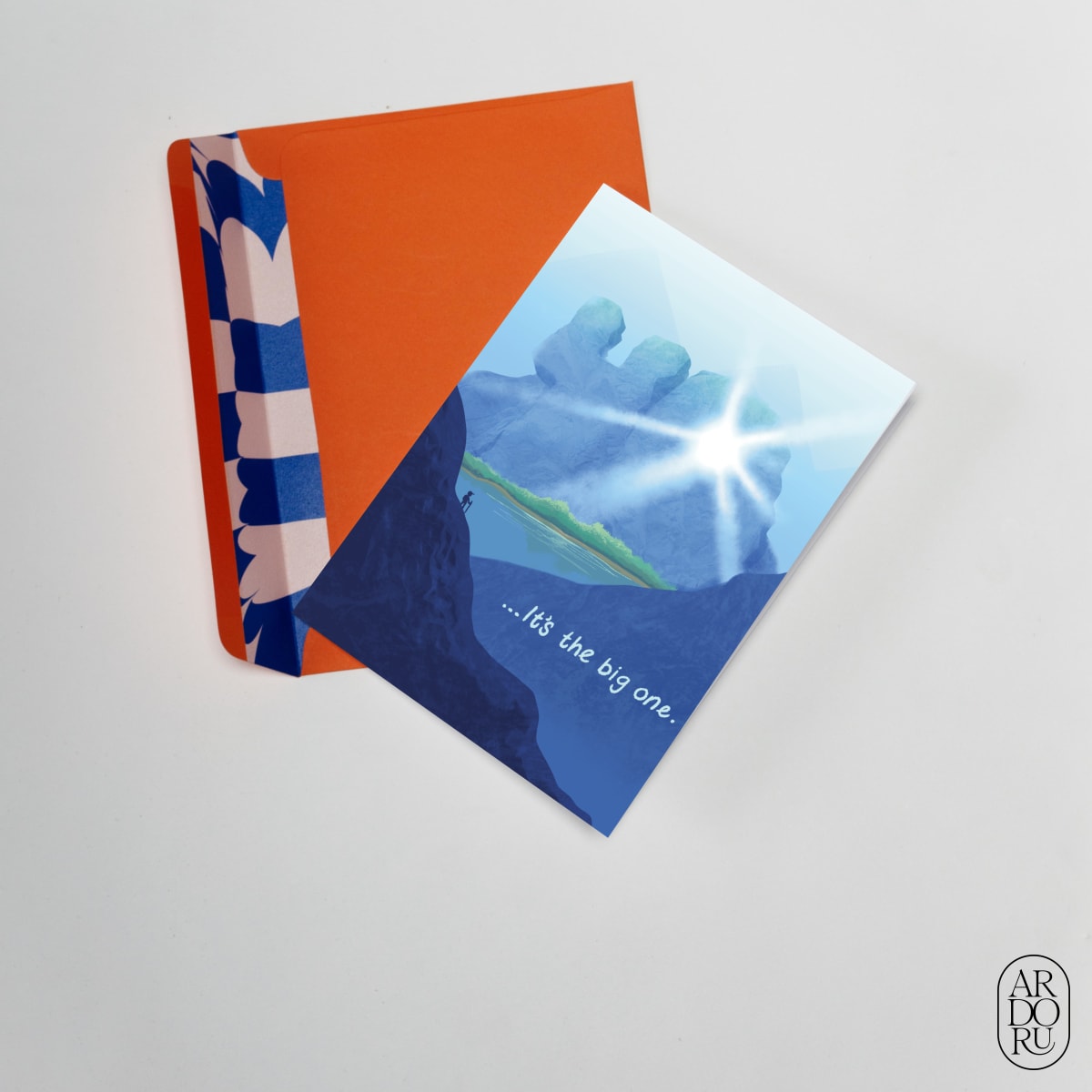Birthday Keepsake Greeting Card - 40th Bday - Over the Hill