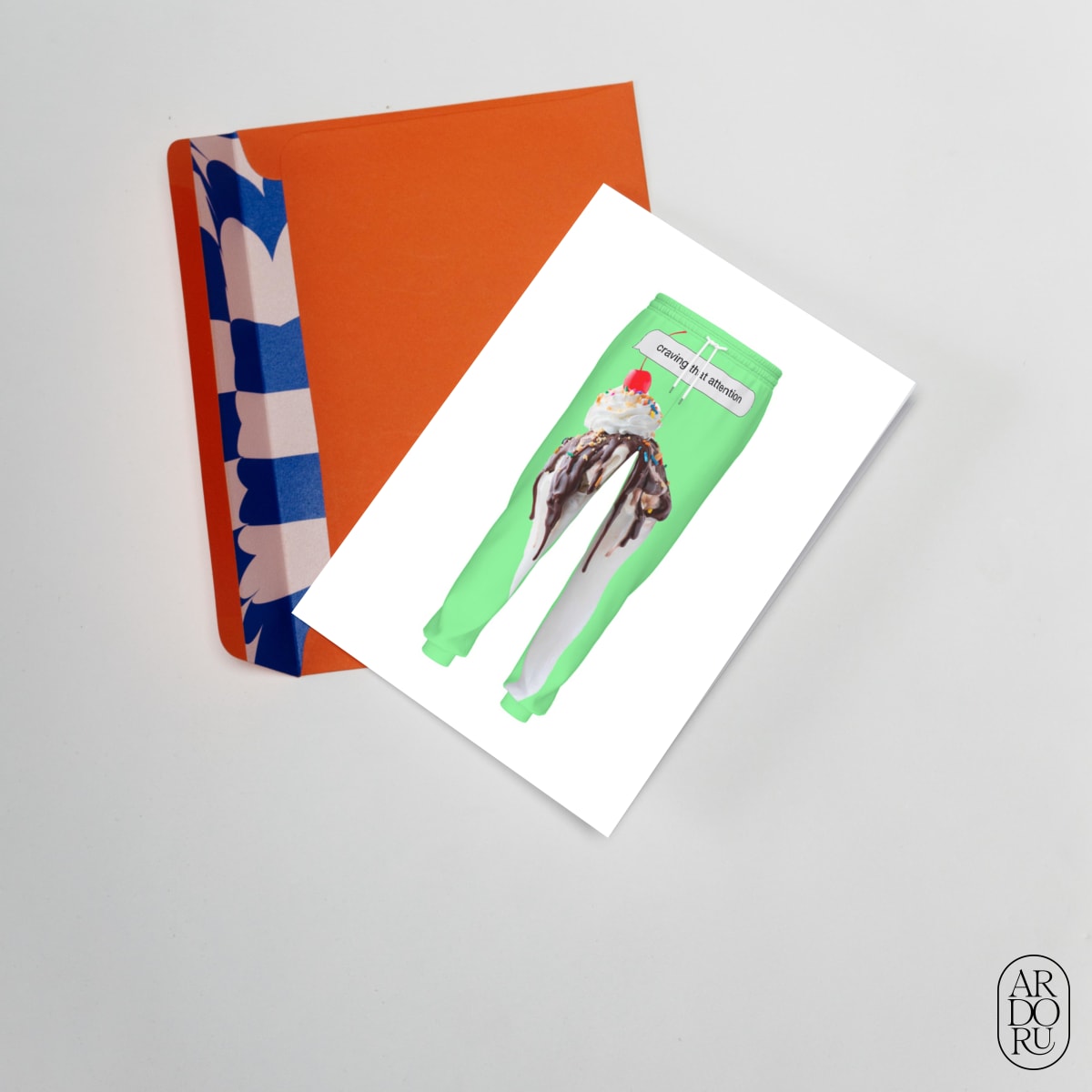 Love Keepsake Greeting Card - Ice Cream Funny