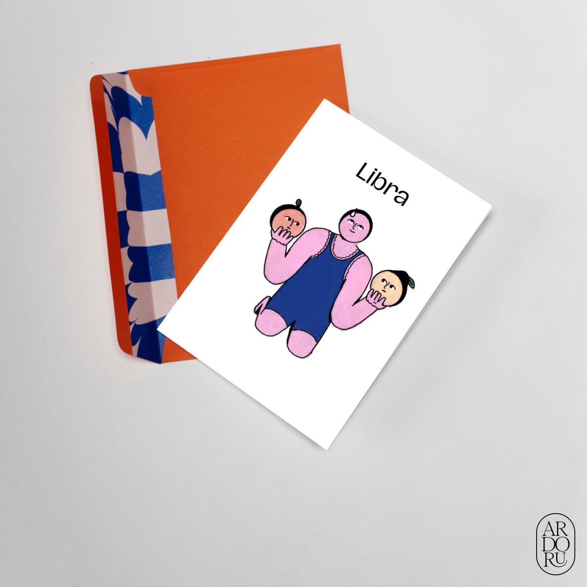 Birthday Keepsake Greeting Card - Zodiac Sign - Libra