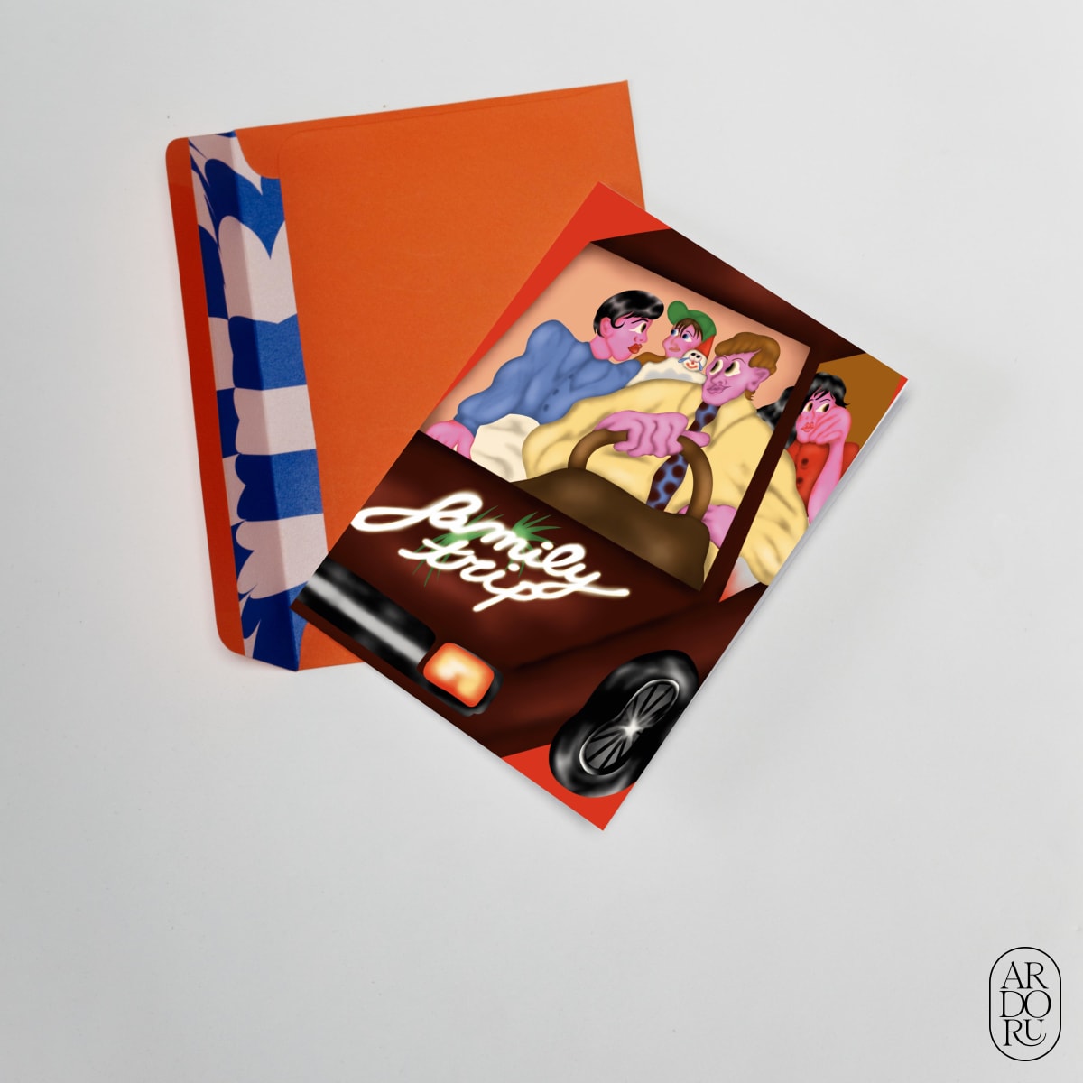 Just Because Keepsake Greeting Card - Family Road Trip