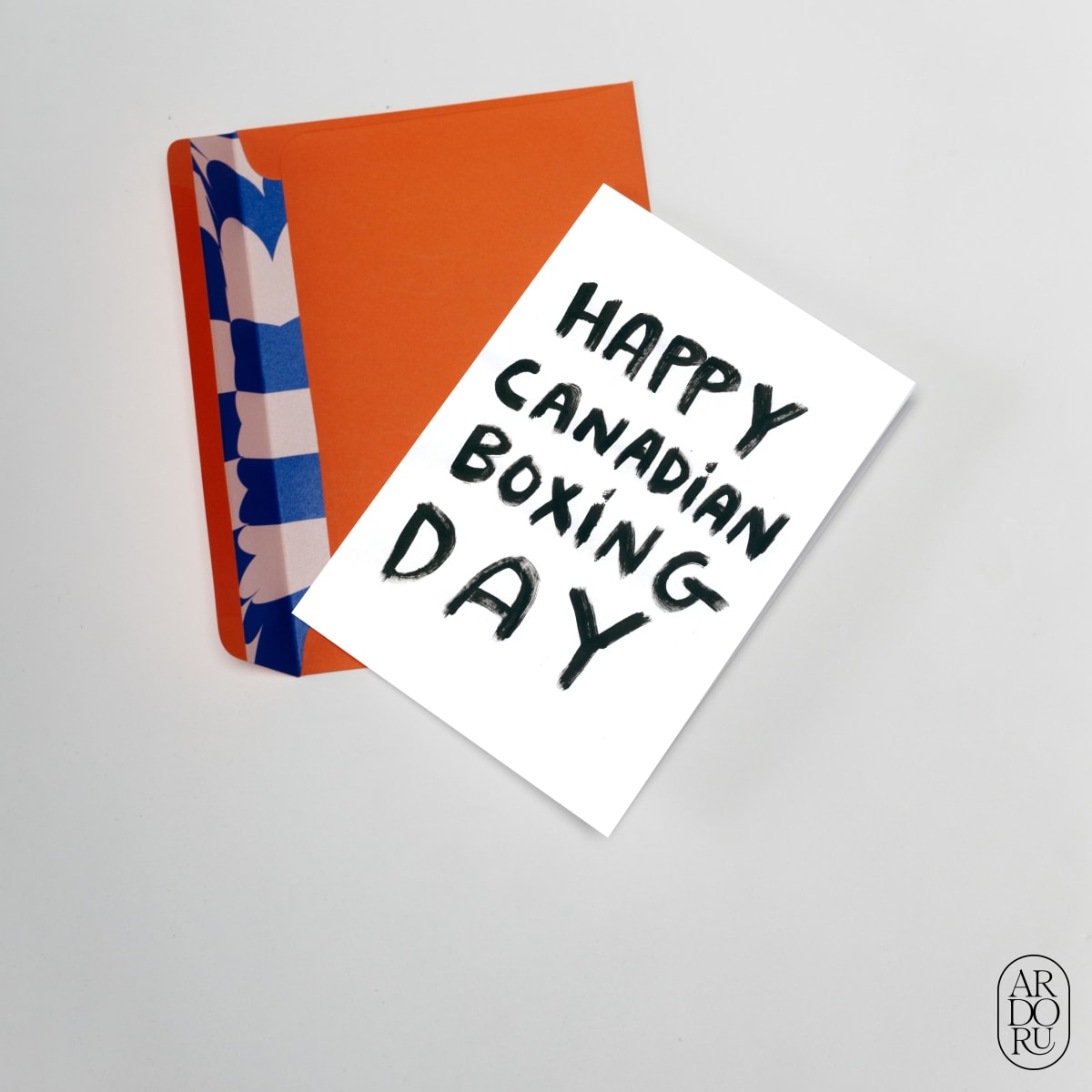 Holiday Keepsake Greeting Card - Canadian Boxing Day