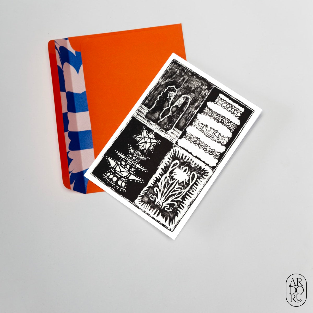 Birthday Keepsake Greeting Card - A Layered Life - Abstract Patterns