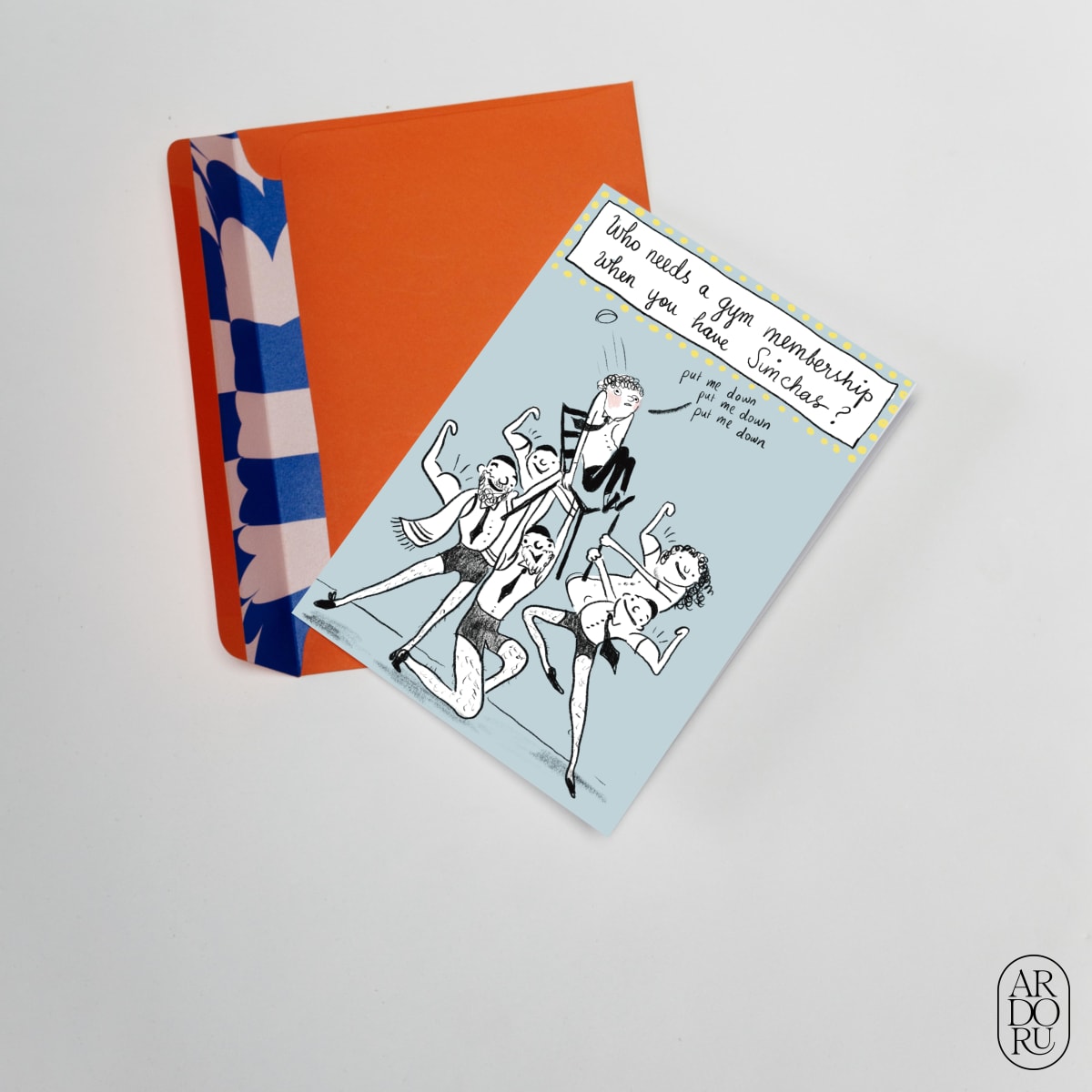 Congratulations Keepsake Greeting Card - Funny Simchas Chair Lift