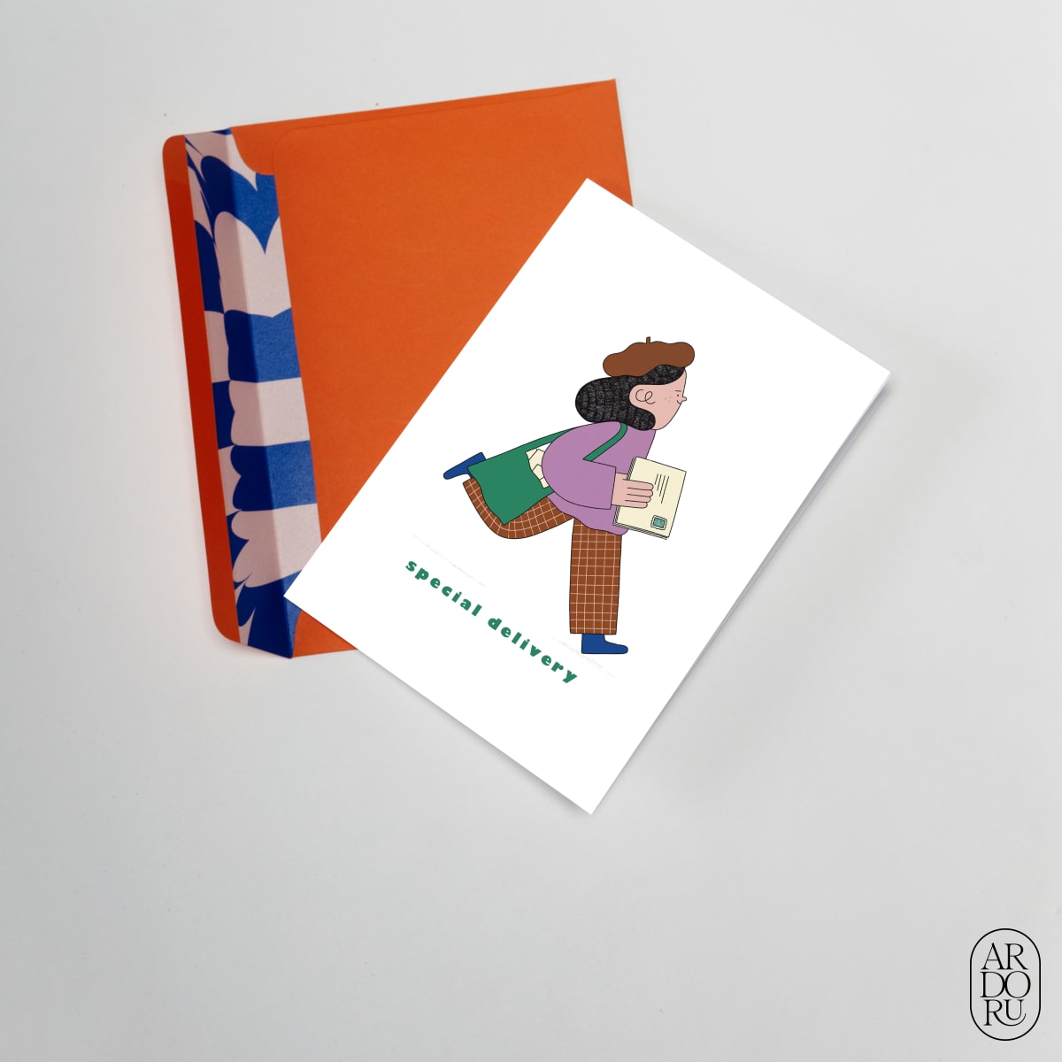 Love Keepsake Greeting Card - Delivering Mail