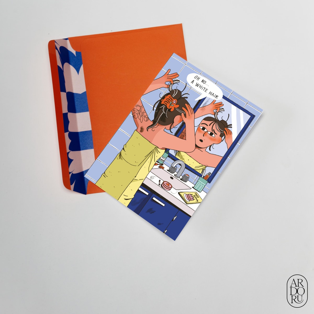 Birthday Keepsake Greeting Card - Funny - White Hair Era