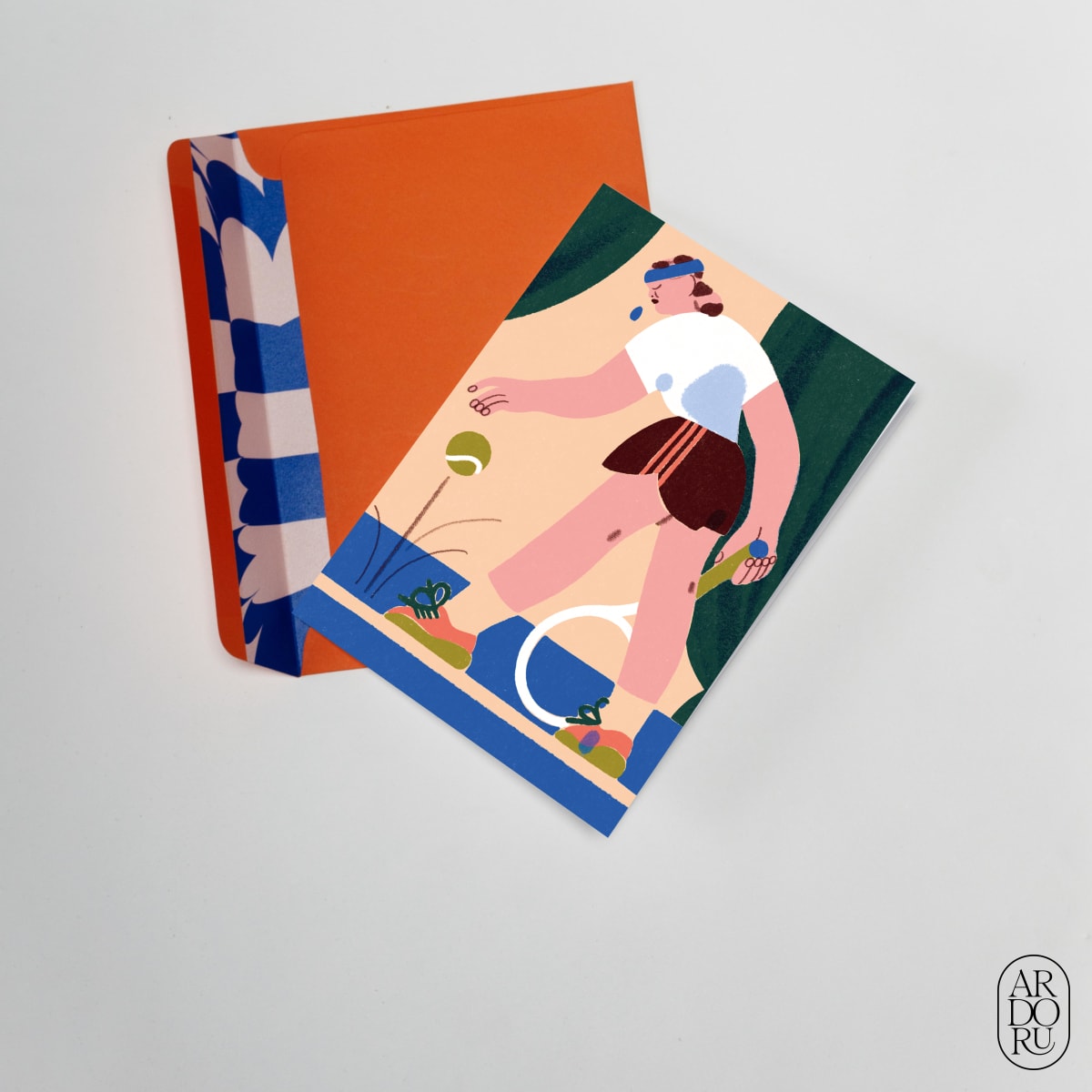 Summer Keepsake Greeting Card - Tennis Player