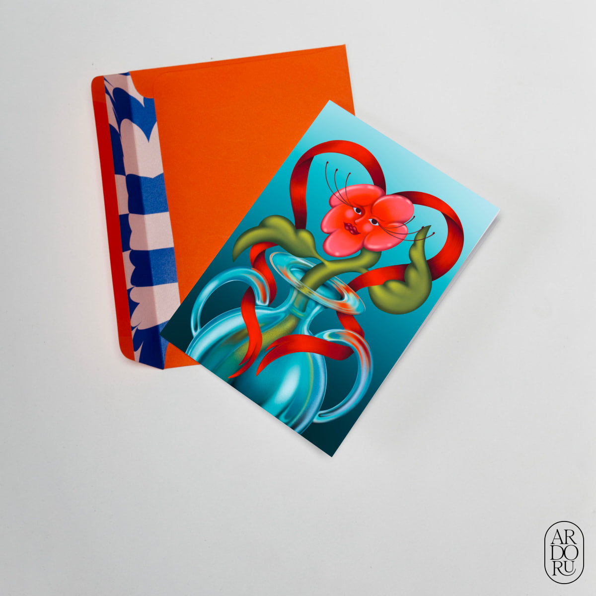 Love Keepsake Greeting Card - Flower Blossoming In Vase
