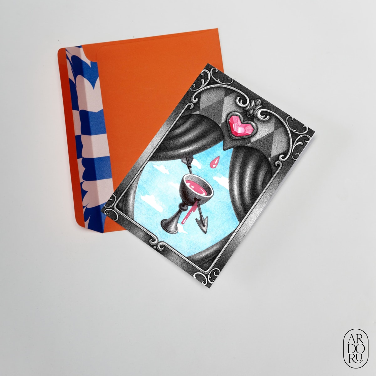 Valentine's Day Keepsake Greeting Card - St. Valentine's Day Chalice