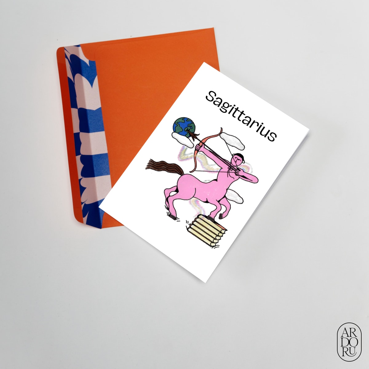 Birthday Keepsake Greeting Card - Zodiac Sign - Sagittarius