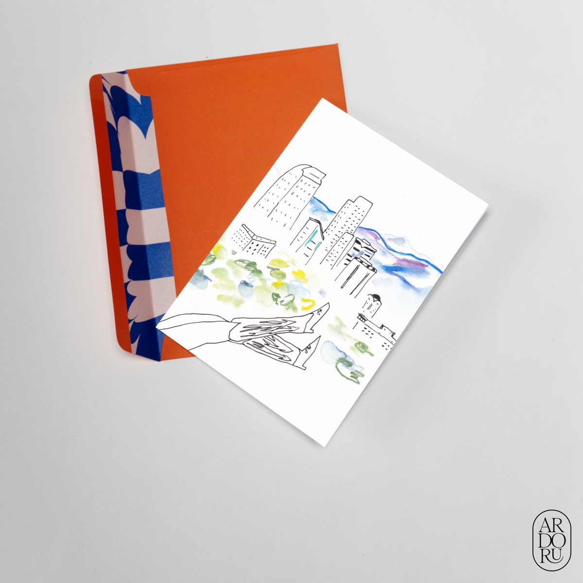 Travel Keepsake Greeting Card - Denver Skyline