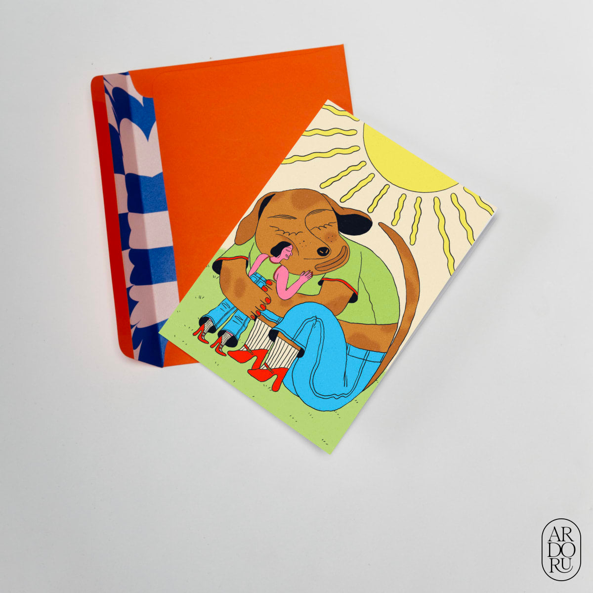 Pet Keepsake Greeting Card - Woman's Best Friend