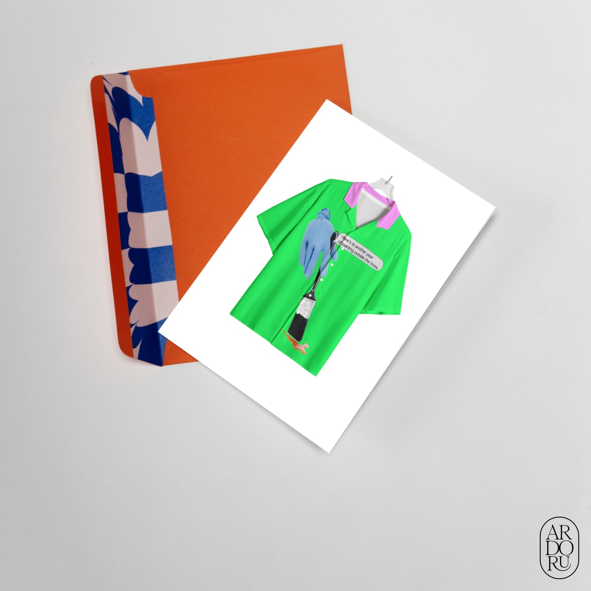 Love Keepsake Greeting Card - Painting Outside Lines