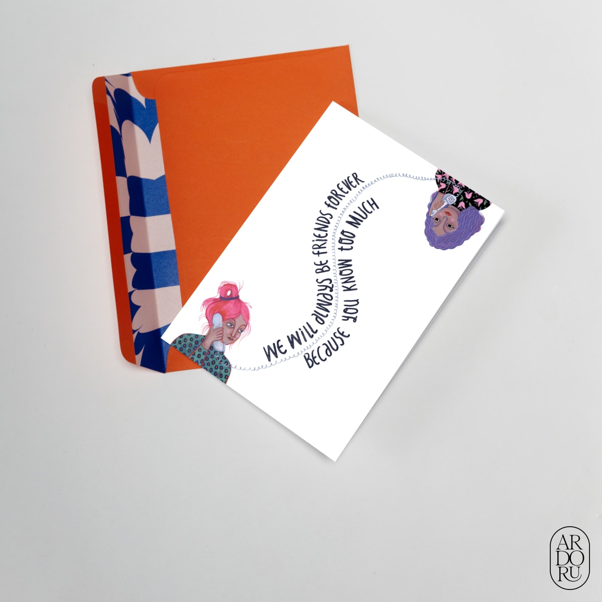 Friendship Keepsake Greeting Card - Blackmail Bestie