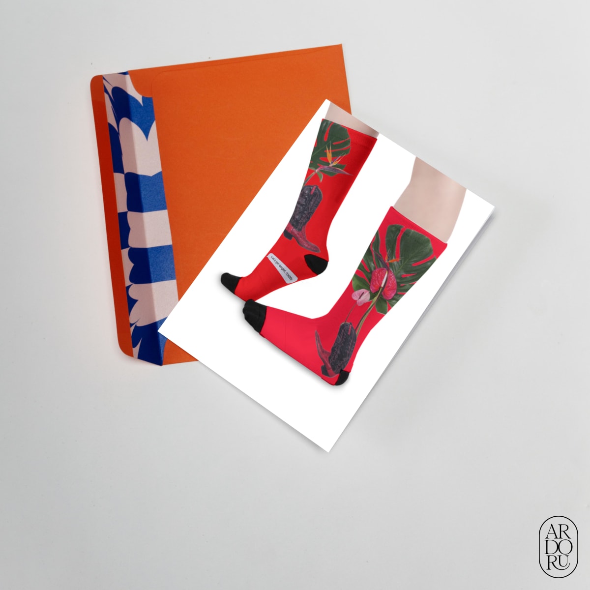 Love Keepsake Greeting Card - Cowboy Boots Get Tangled