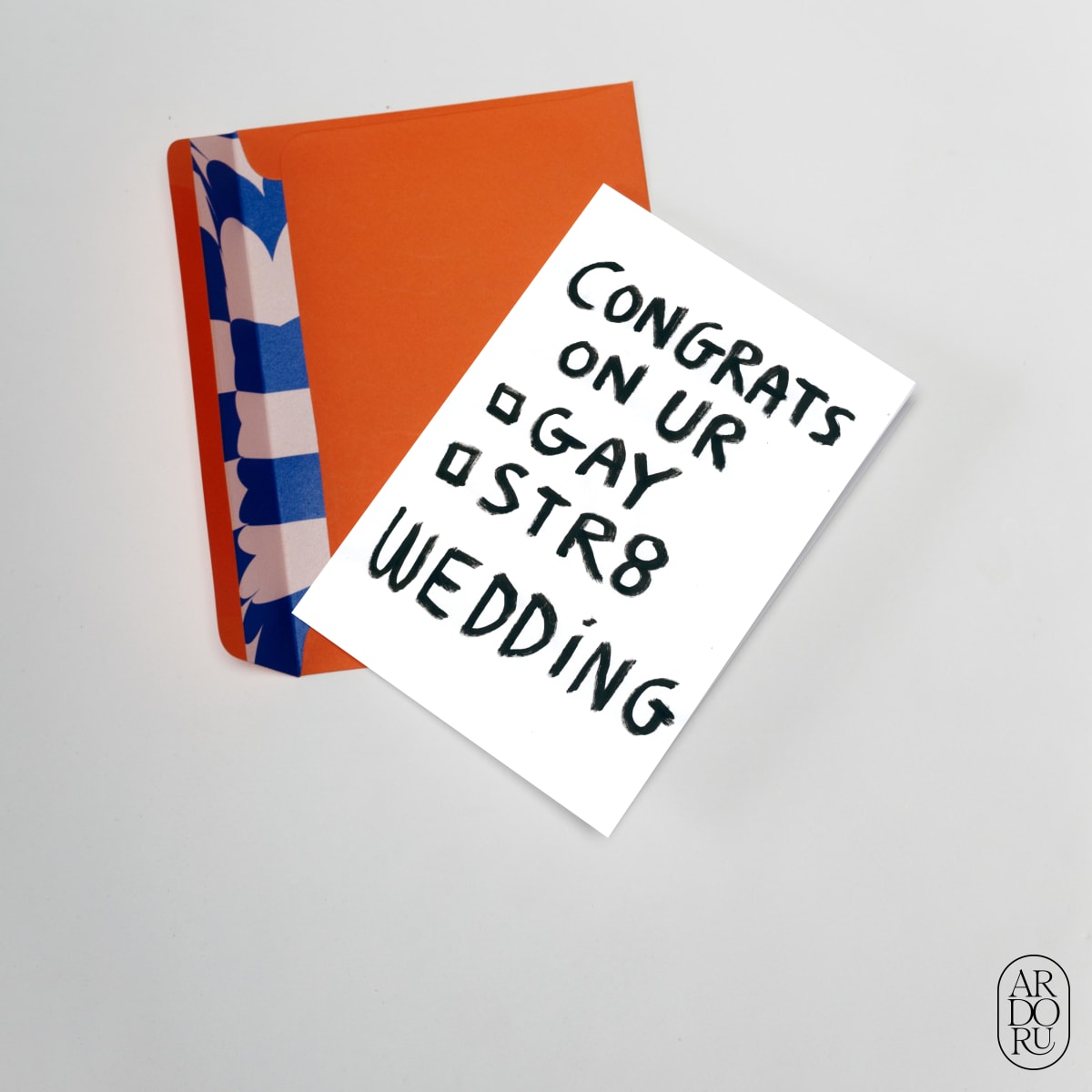 Wedding Keepsake Greeting Card - Funny Gay Straight Wedding