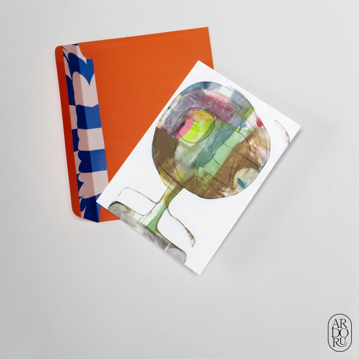 Congratulations Keepsake Greeting Card - Abstract Face
