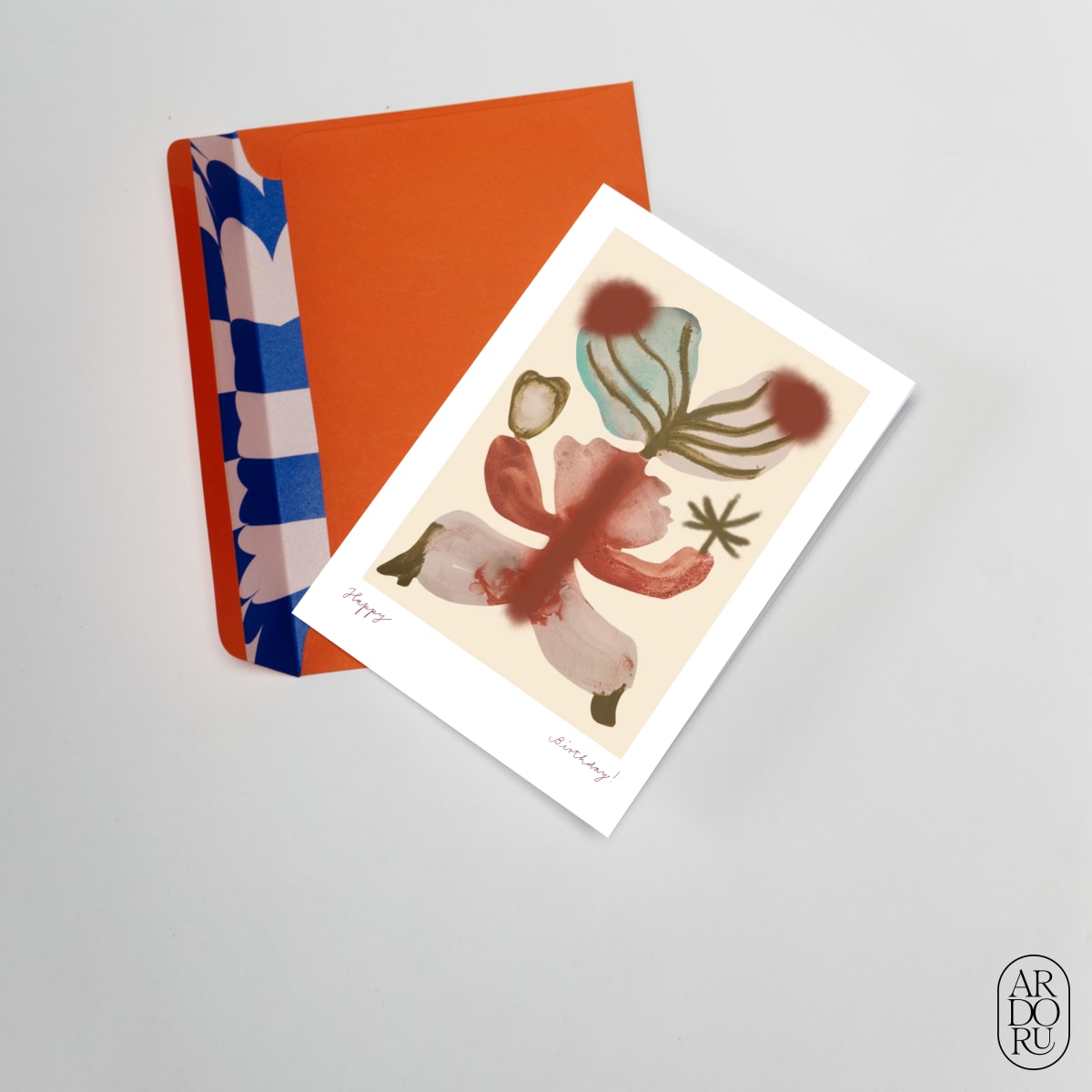 Birthday Keepsake Greeting Card - Little Dancer - Abstract