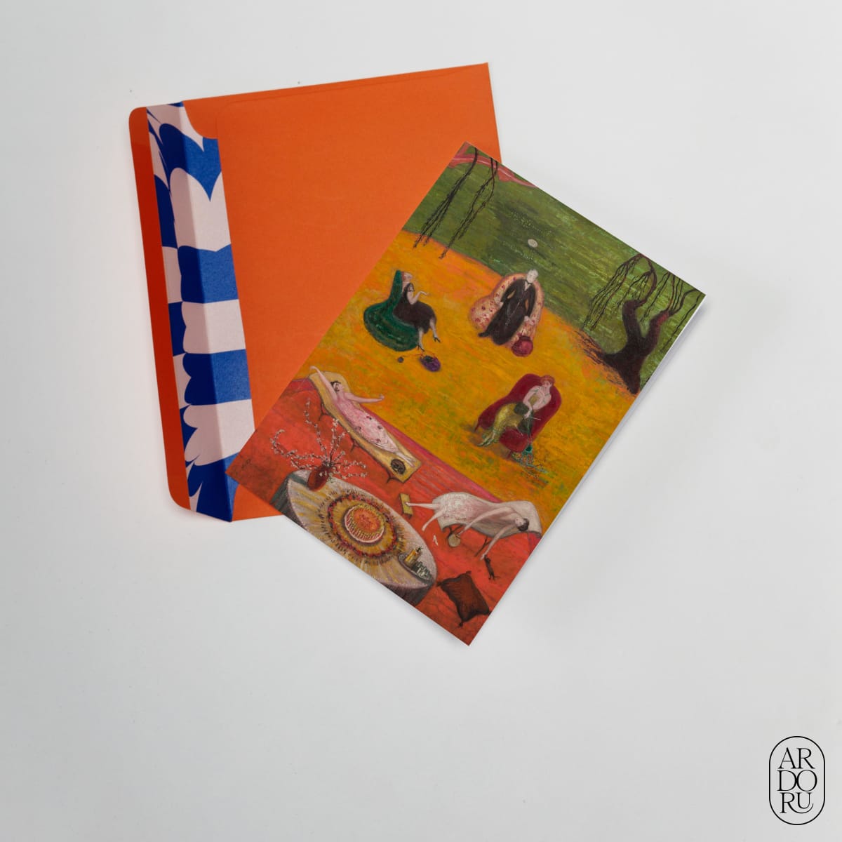 Just Because Keepsake Greeting Card - Surreal Figures Gathering