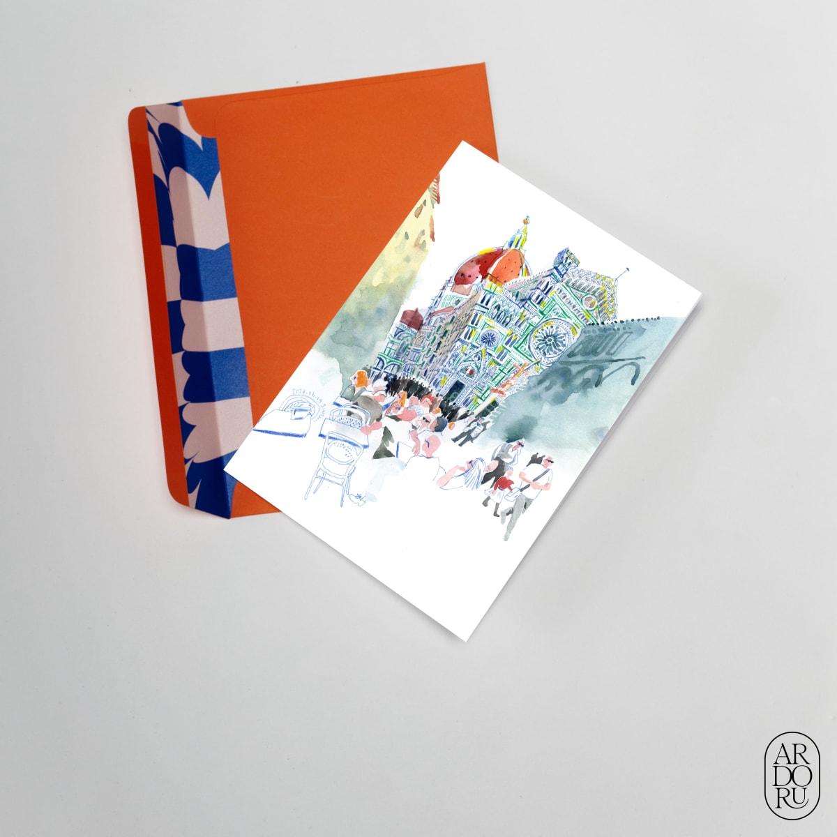 Just Because Keepsake Greeting Card - Florence, Italy Afternoon