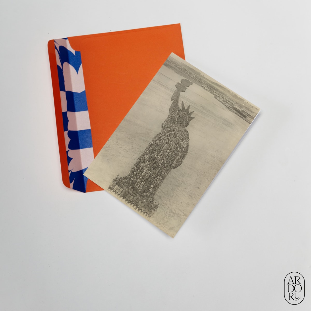 Human Statue of Liberty by Arthur Jones and assistant Mole Thomas