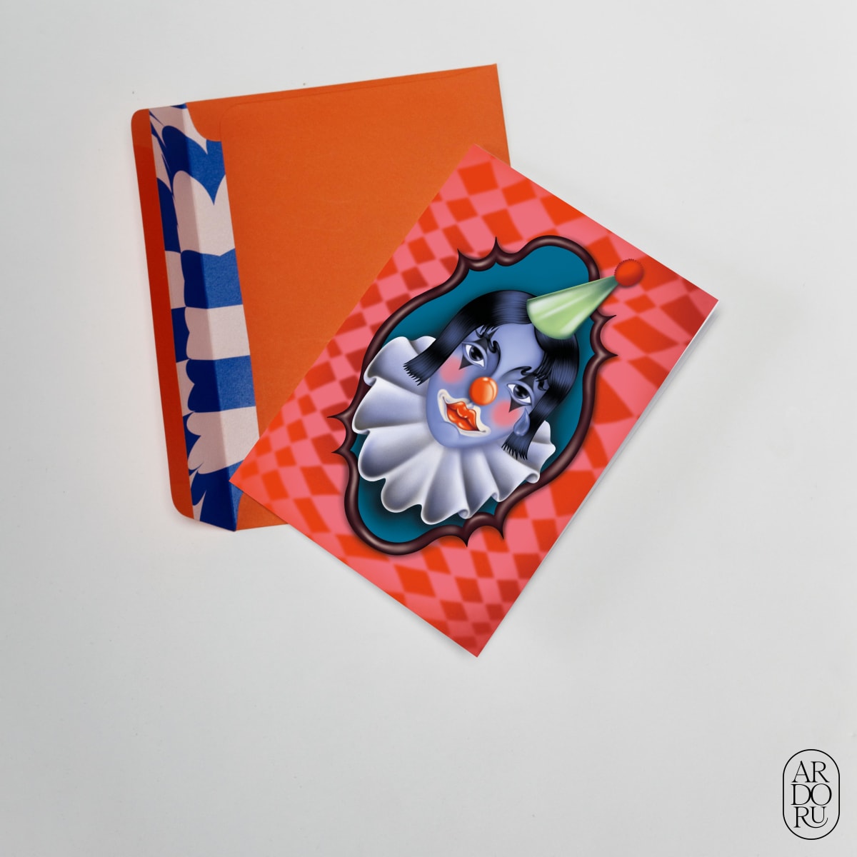 Birthday Keepsake Greeting Card - Sad Clown