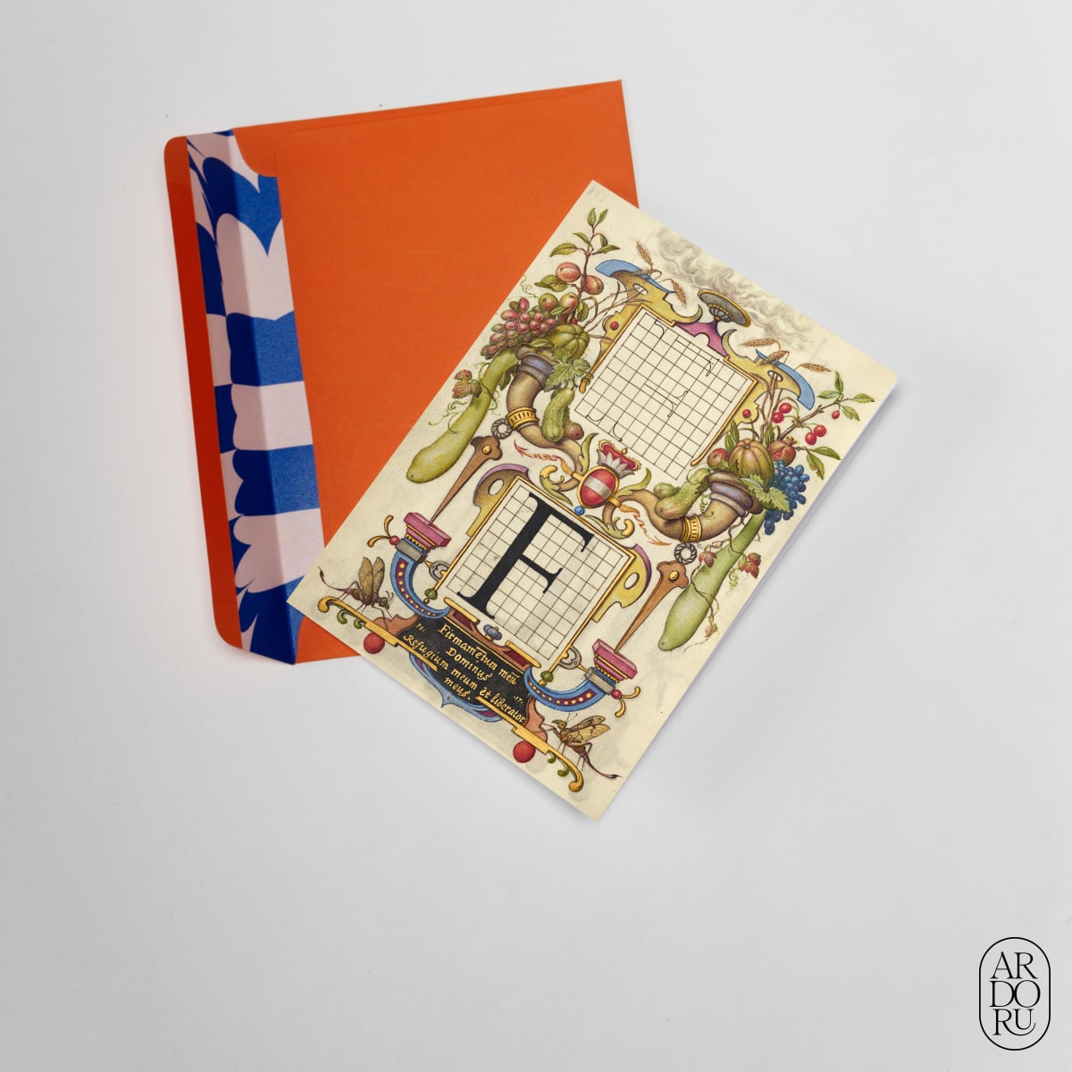 Baby Keepsake Greeting Card - Guide for Constructing the Letter F