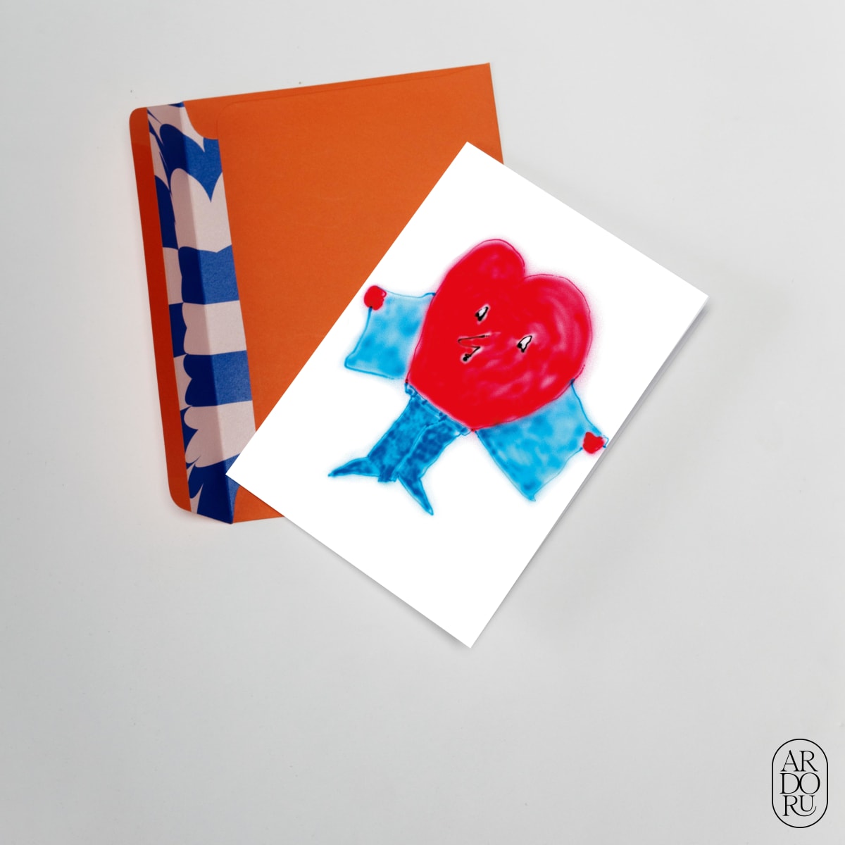 Love Keepsake Greeting Card - Heart Airbrush