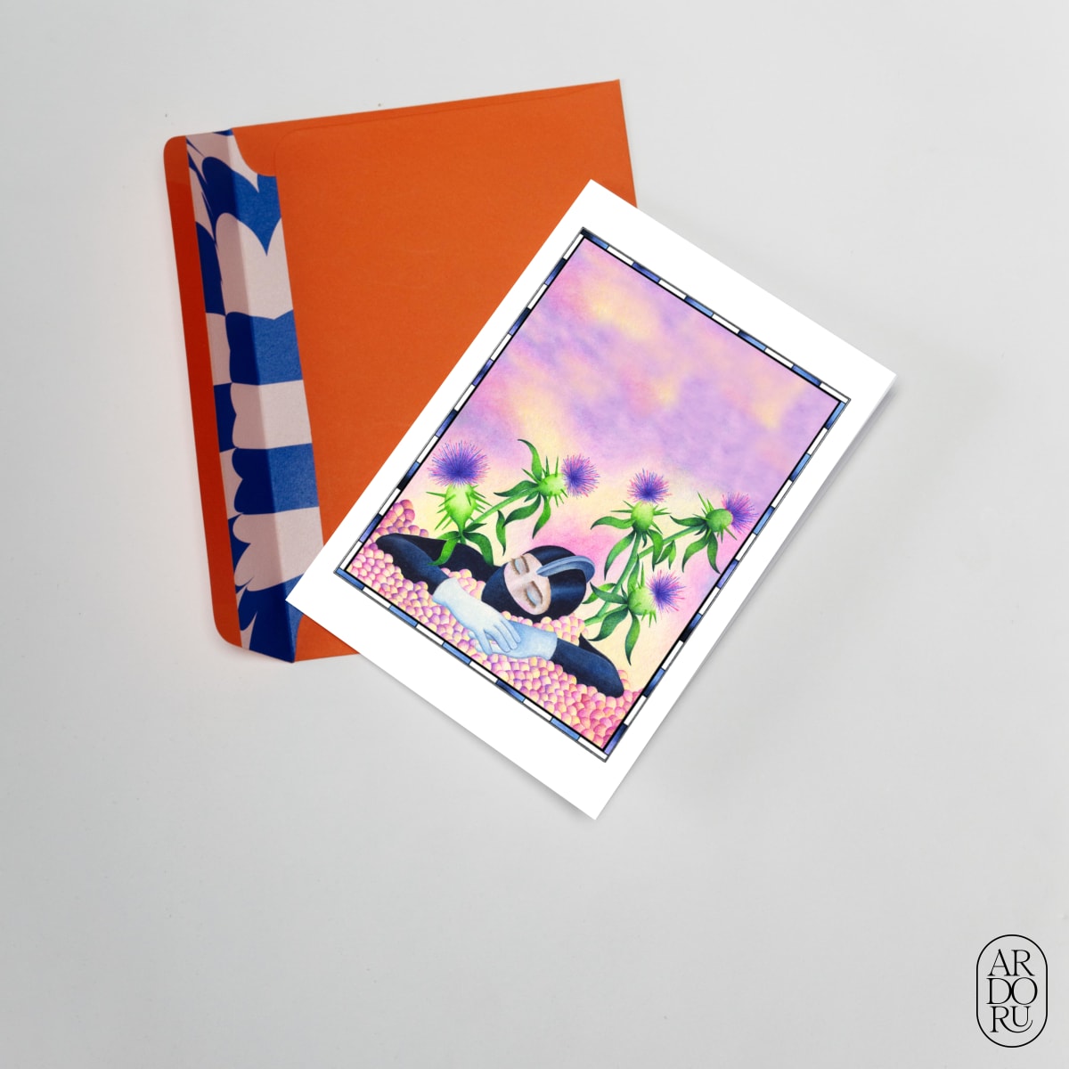 Thinking of You Keepsake Greeting Card - Silent Thistles