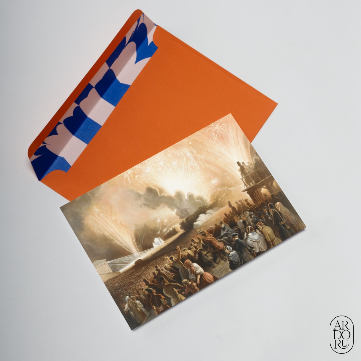 Celebration Keepsake Greeting Card - Coronation of Alexander II Fireworks