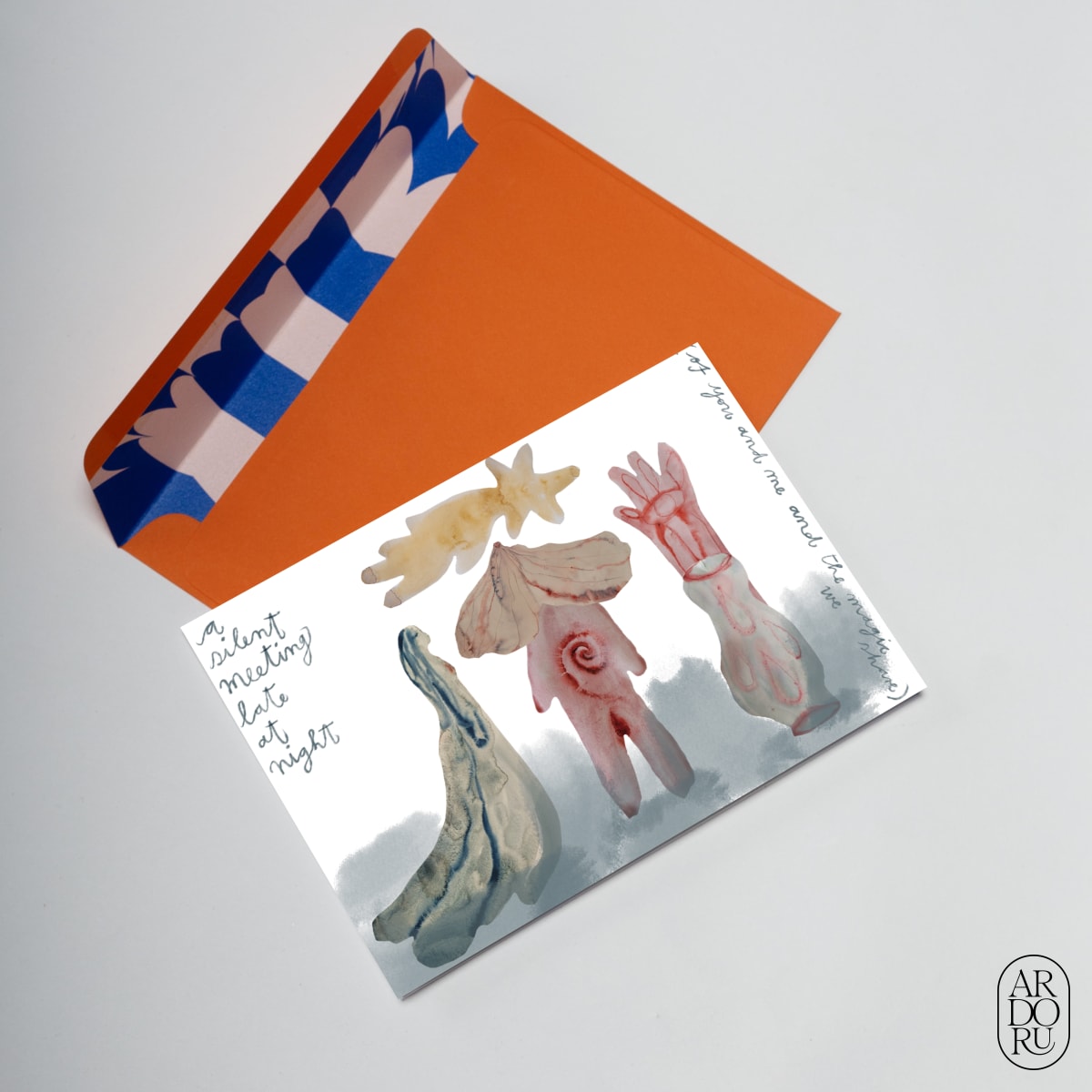 Friendship Keepsake Greeting Card - Abstract Connection Art