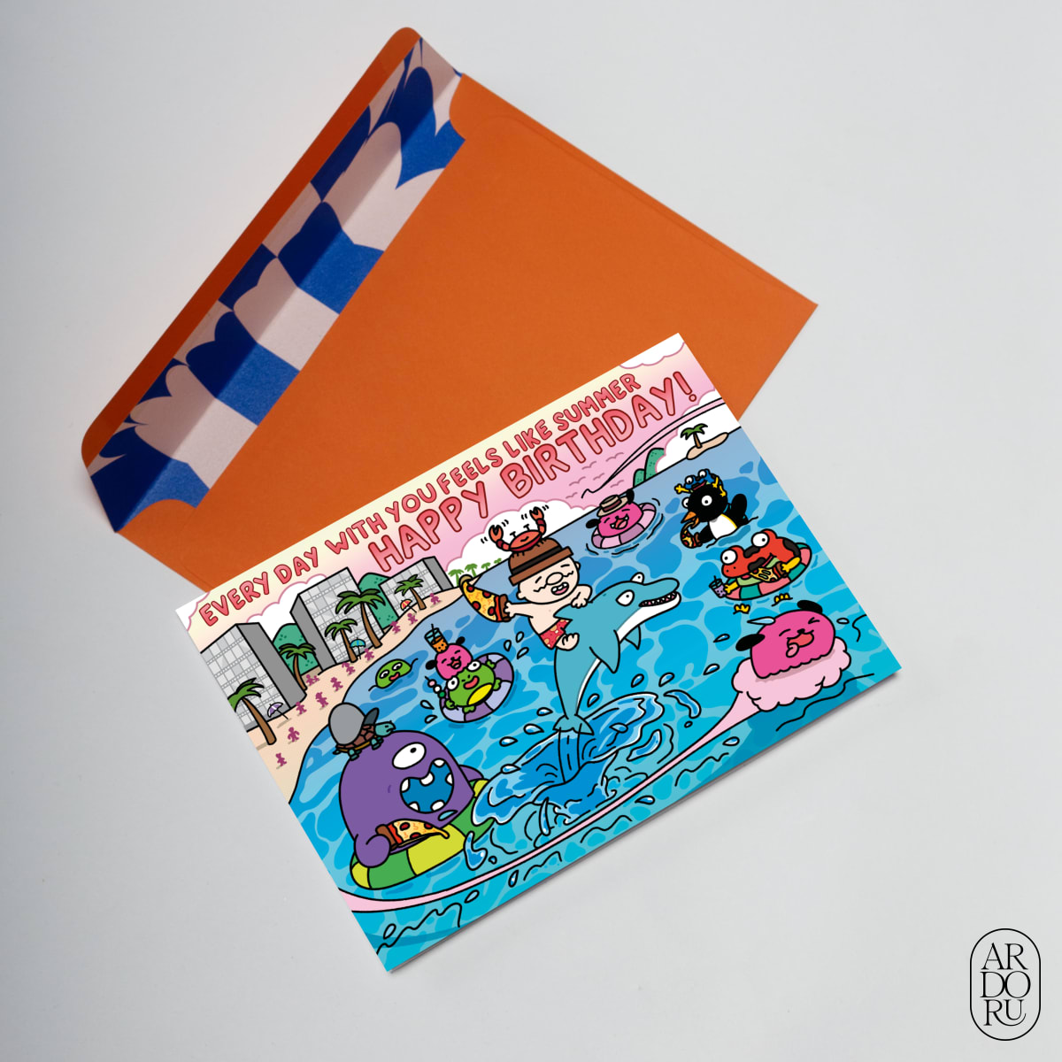 Celebrating Meatball’s Tropical Birthday With His Pals by BlobCo. Studios
