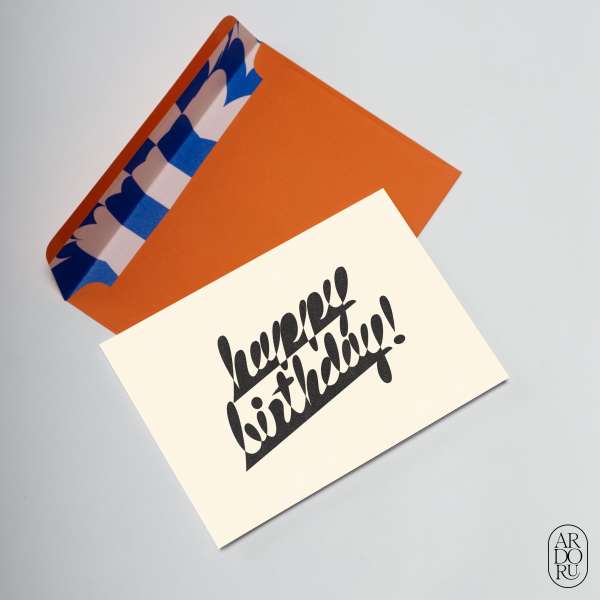 Birthday Keepsake Greeting Card - Happy Birthday Typography