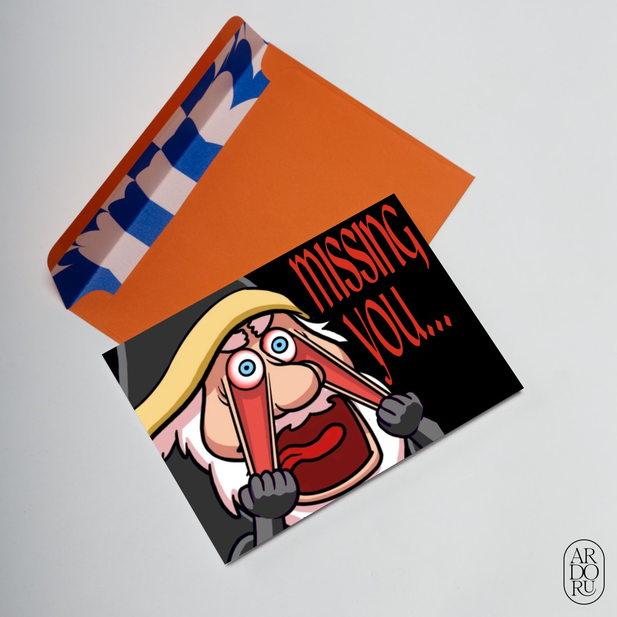Thinking of You Keepsake Greeting Card - Wizard Crying