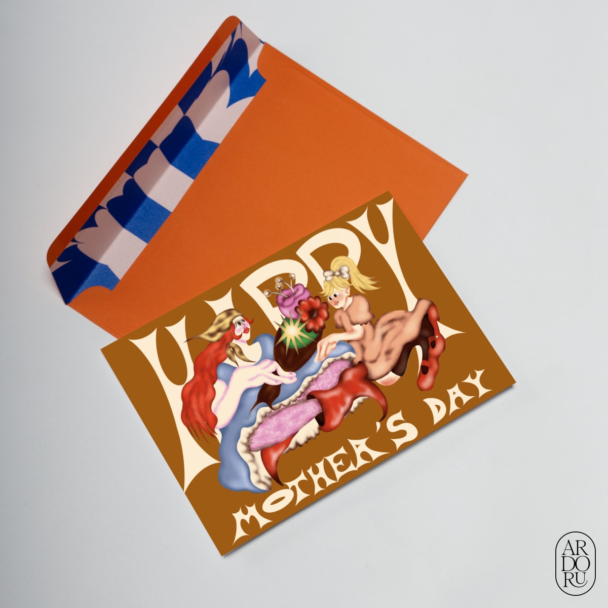 Mother's Day Keepsake Greeting Card - Mom and Daughter
