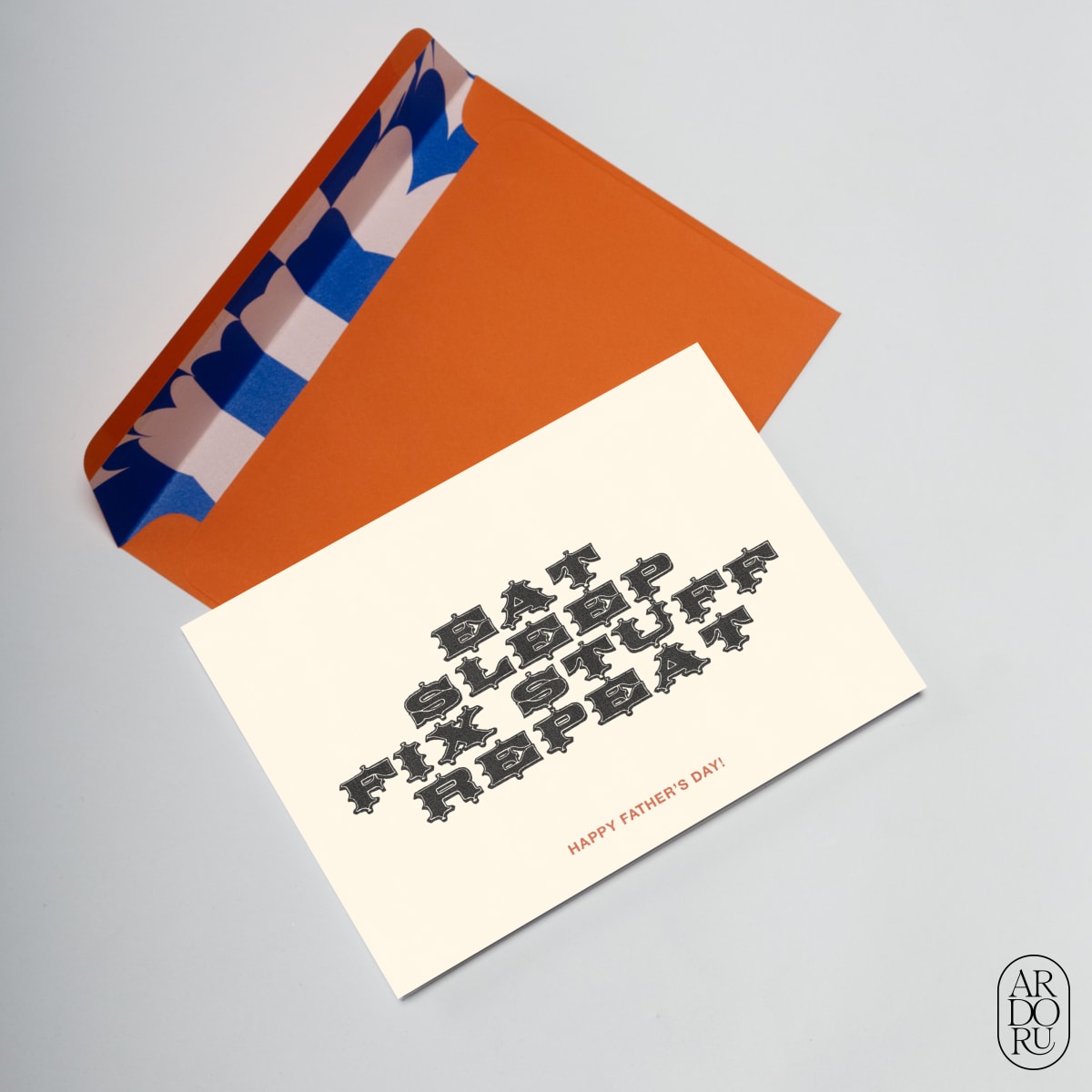Father's Day Keepsake Greeting Card - Funny Typography