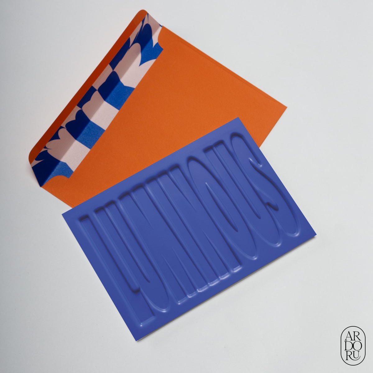 Just Because Keepsake Greeting Card - Embossed Text -Luminous