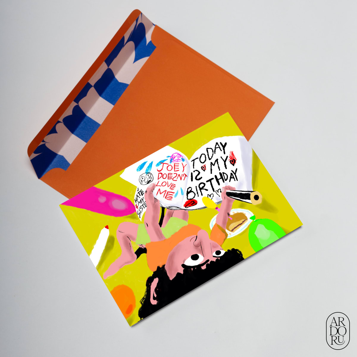 Birthday Keepsake Greeting Card - Funny Diary