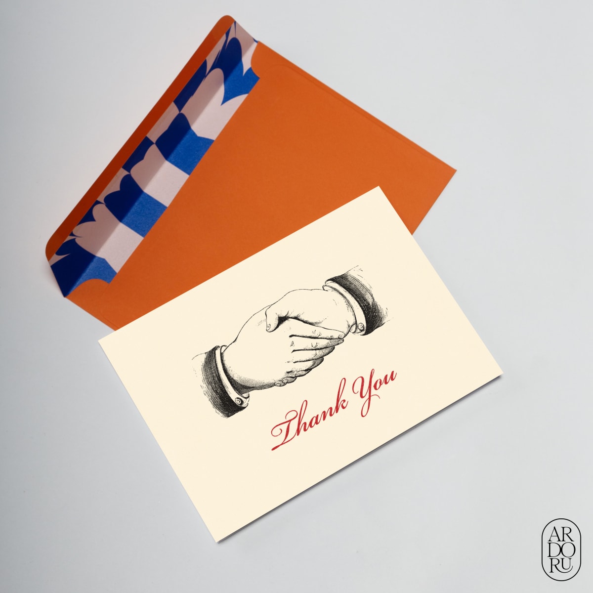 Thank You Keepsake Greeting Card - Business Handshake