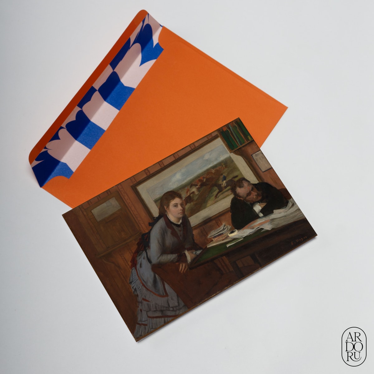 Just Because Keepsake Greeting Card - Sulking by Edgar Degas