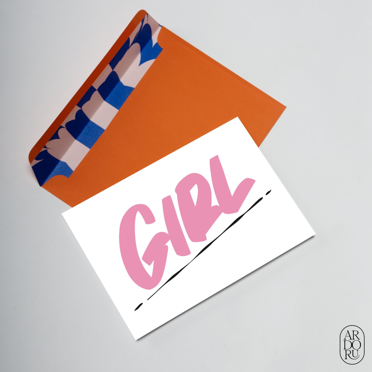 Baby Keepsake Greeting Card - Girl