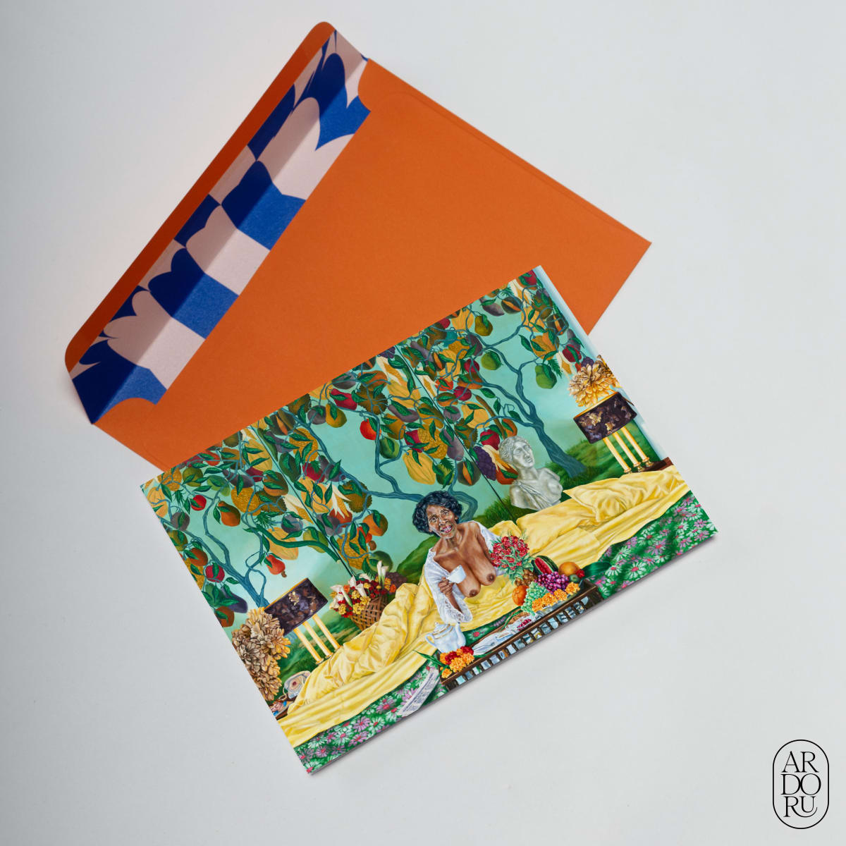 Pride Keepsake Greeting Card - Woman in bed
