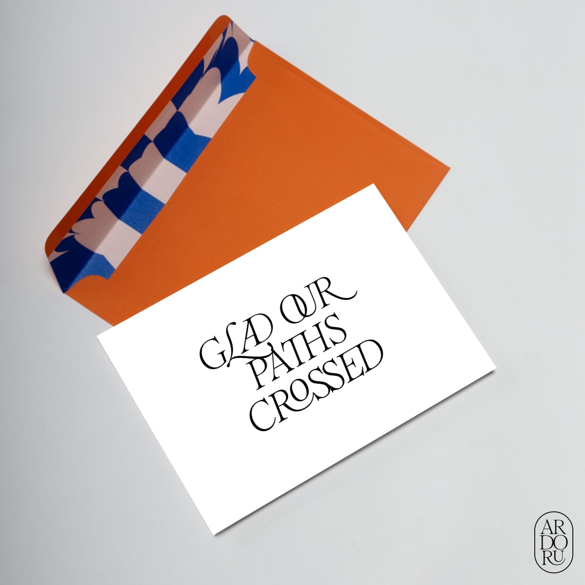 Friendship Keepsake Greeting Card - Glad Our Paths Crossed